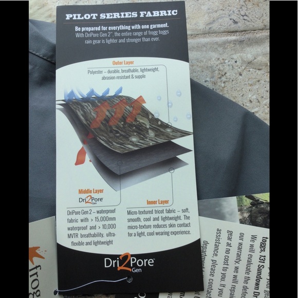 NEW WITH TAGS Frogg Toggs Pilot ll Jac Shirt. B10 - Picture 9 of 12